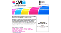 Desktop Screenshot of printmysign.com.au